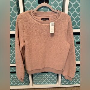Abercrombie & Fitch tan crew neck sweater